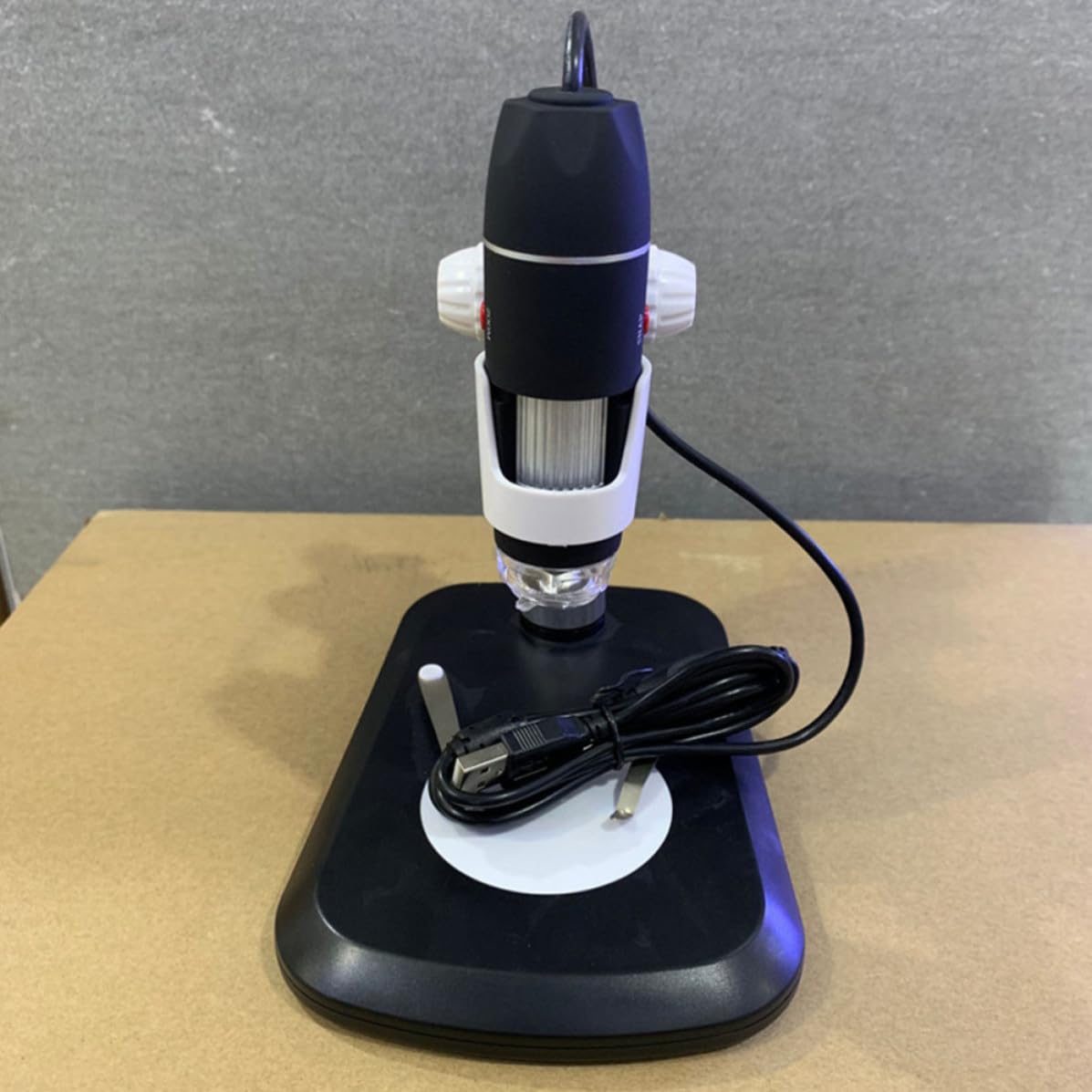 Microscopio Digital Portátil 1600x Usb2.0 Luz LED Negra