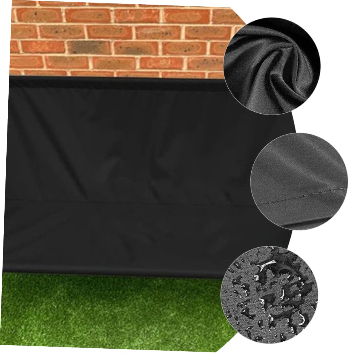 Milisten Housse de Siège de Balancelle pour Patio ou Extérieur Housse de Protection de Rechange pour Banc de Balancelle