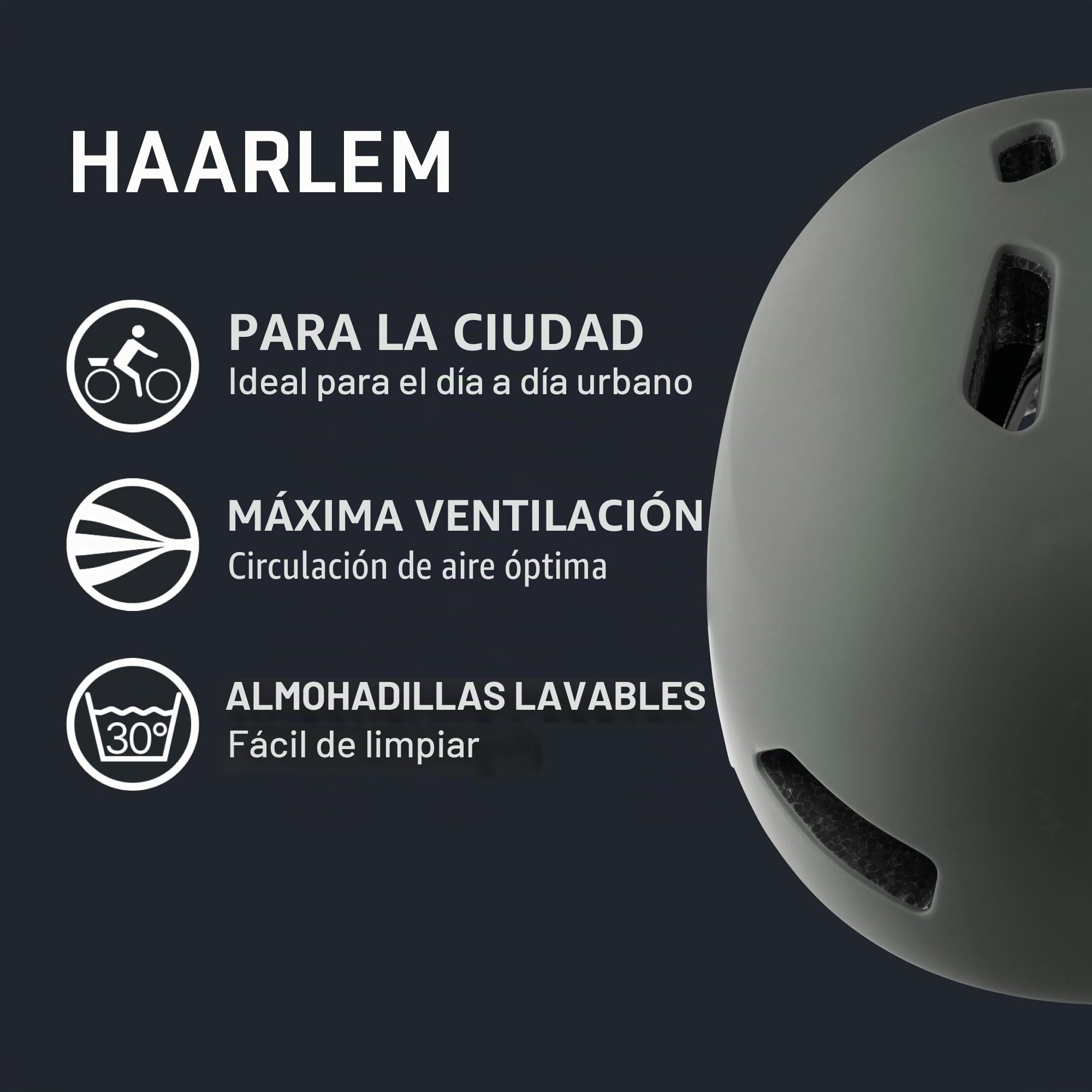 Alpina HAARLEM Casco de Bicicleta, Unisex Adultos, Matt
