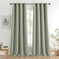 Vista 130 de MIULEE Cortinas opacas para dormitorio o sala de estar, juego de 2 paneles de cortina para ventana con aislamiento térmico y bloqueo de luz