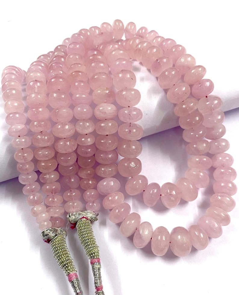 Perles de morganite naturelle pour un bracelet bohème chic à porter au quotidien