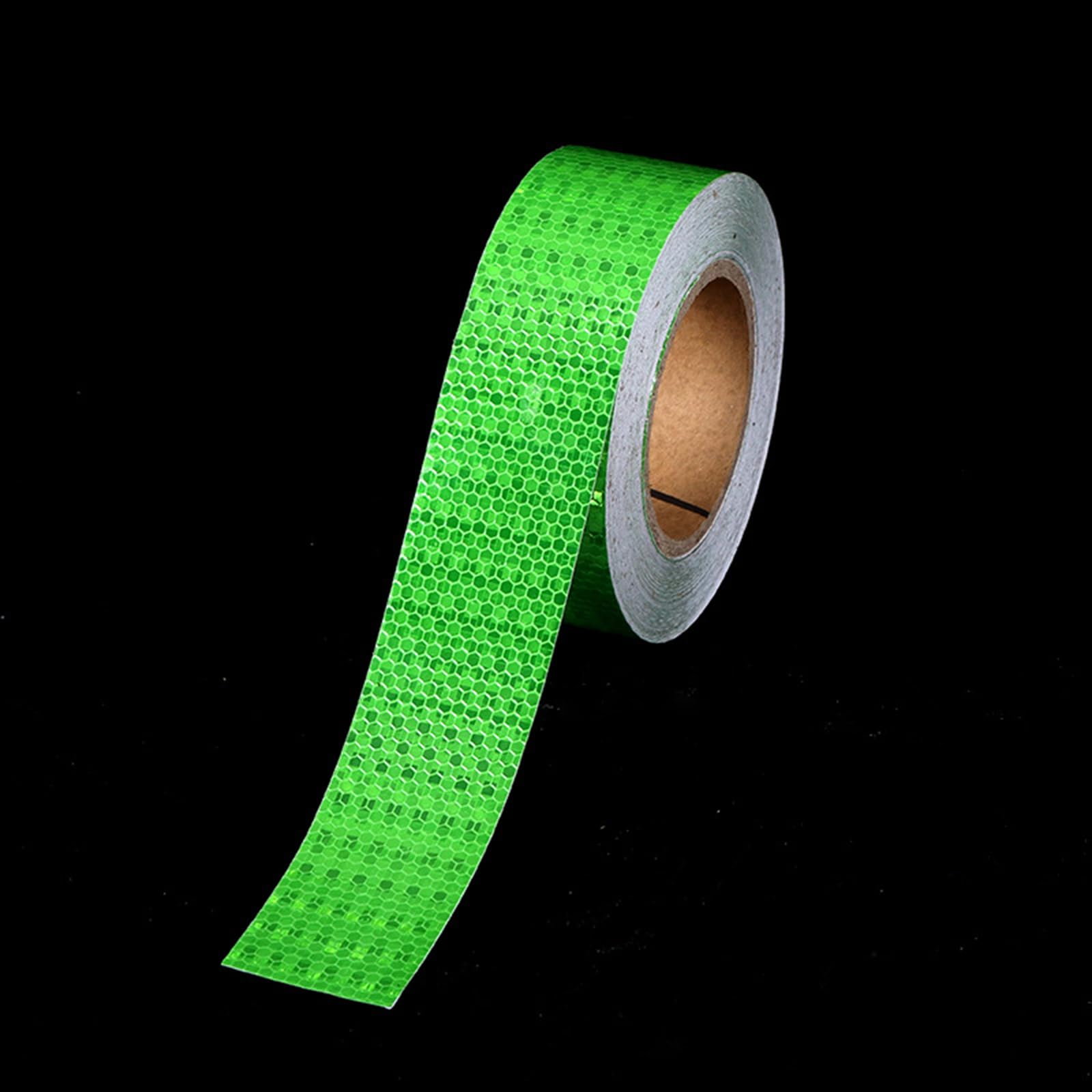 Cinta adhesiva reflectante de seguridad, Cinta De Seguridad Reflectante Verde Oscuro Anchos 5cm 10cm 20cm 25m(Width 20cm)