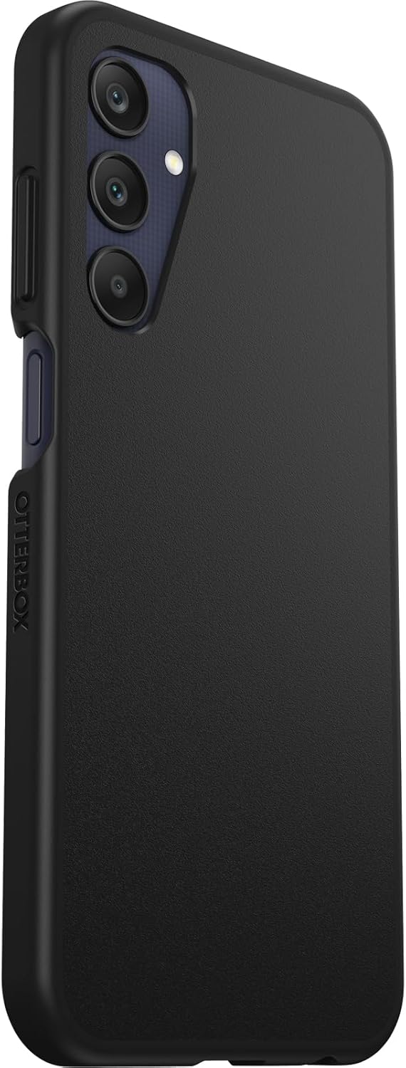 OtterBox Sleek Series Case for Samsung Galaxy A25 5G, Shockproof, Drop Proof, Ultra-Slim, Protective Thin Case, Tested to Military Standard, Black, Non-Retail Packaging