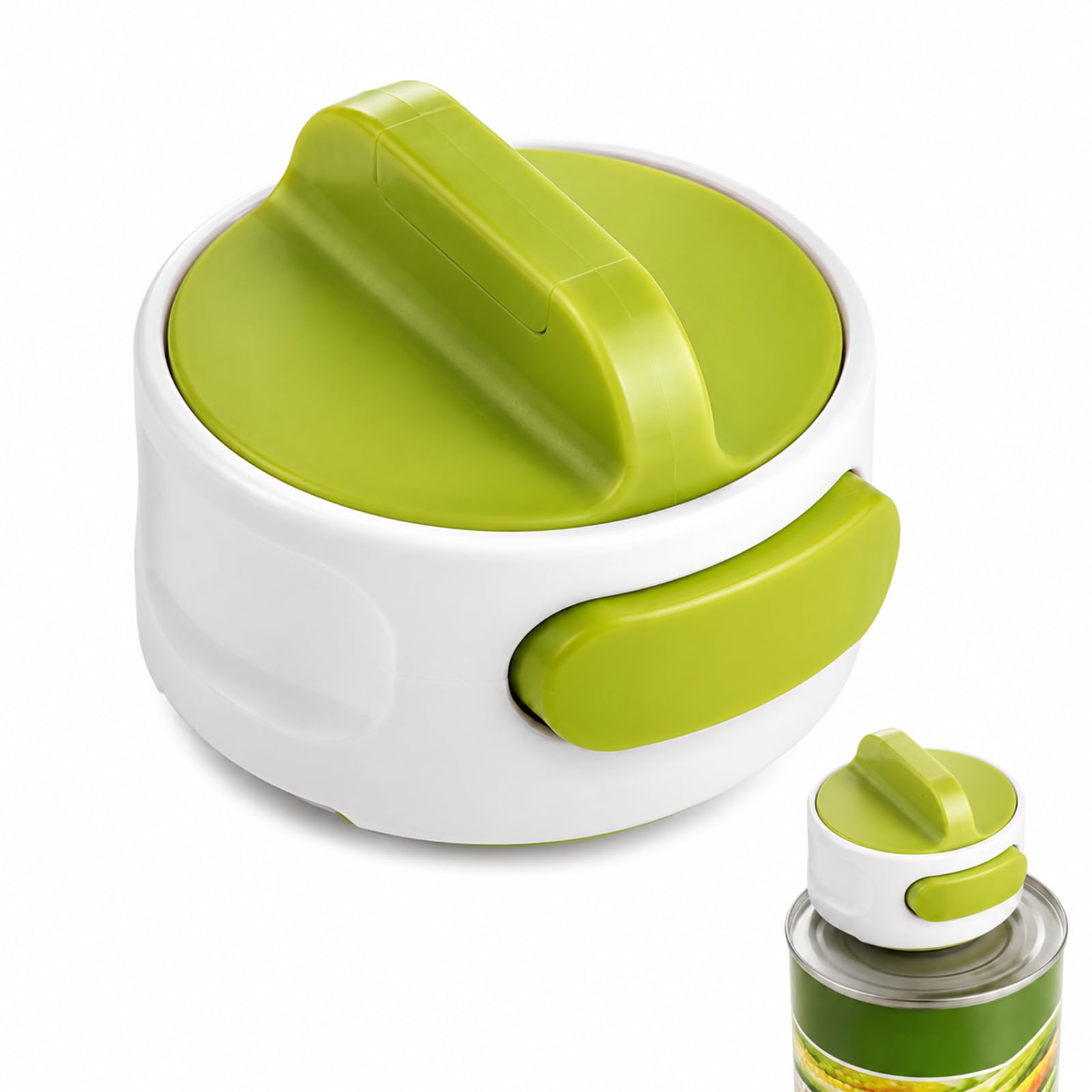 Automatic Compact Can Opener,Easy-Twist Mechanism & Lid Release Button