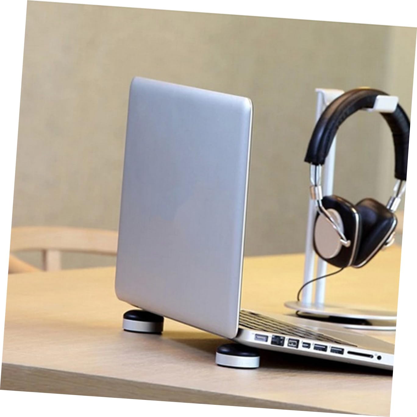 2 Juegos De Soportes Ajustables para Portátil Base De Disipación De Calor Almohadilla Elevadora Ergonómica para Escritorio.