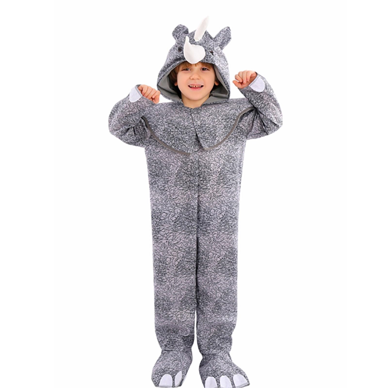 Halloween Kostüm Kinder Pferd Tierkostüm Cosplay Verkleidung Tier Outfit für Jungen Mädchen Party Rollenspiel Fasching Karneval Bühne 3-10 Jahre