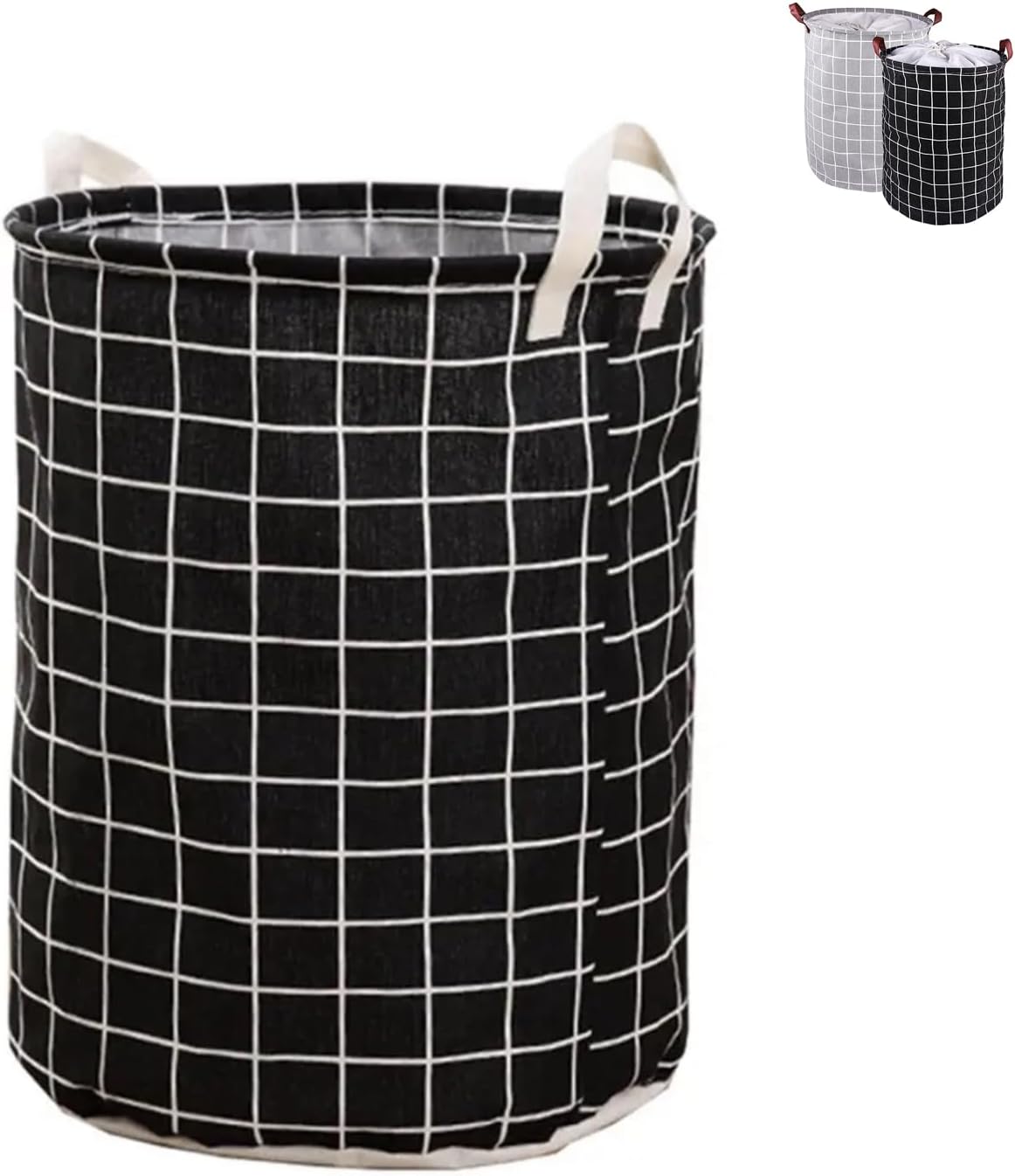 NUJOOM Laundry Basket,Storage Laundry Bag - Thick Canvas Hamper Baskets,Waterproof Storage Basket Home Organizer for Nursery,Clothes,Toys,Baby Hamper (c)