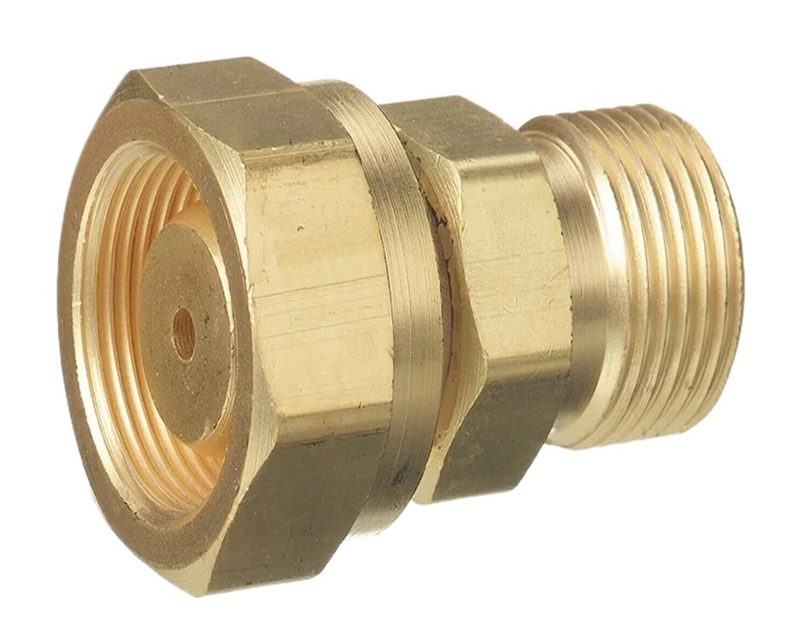 1pc Cylinder to Regulator Acetylene Adaptors CGA-200 CGA-300 CGA-510 CGA-520 Brass Acetylene Regulator Adapter(CGA-520 to CGA-300)