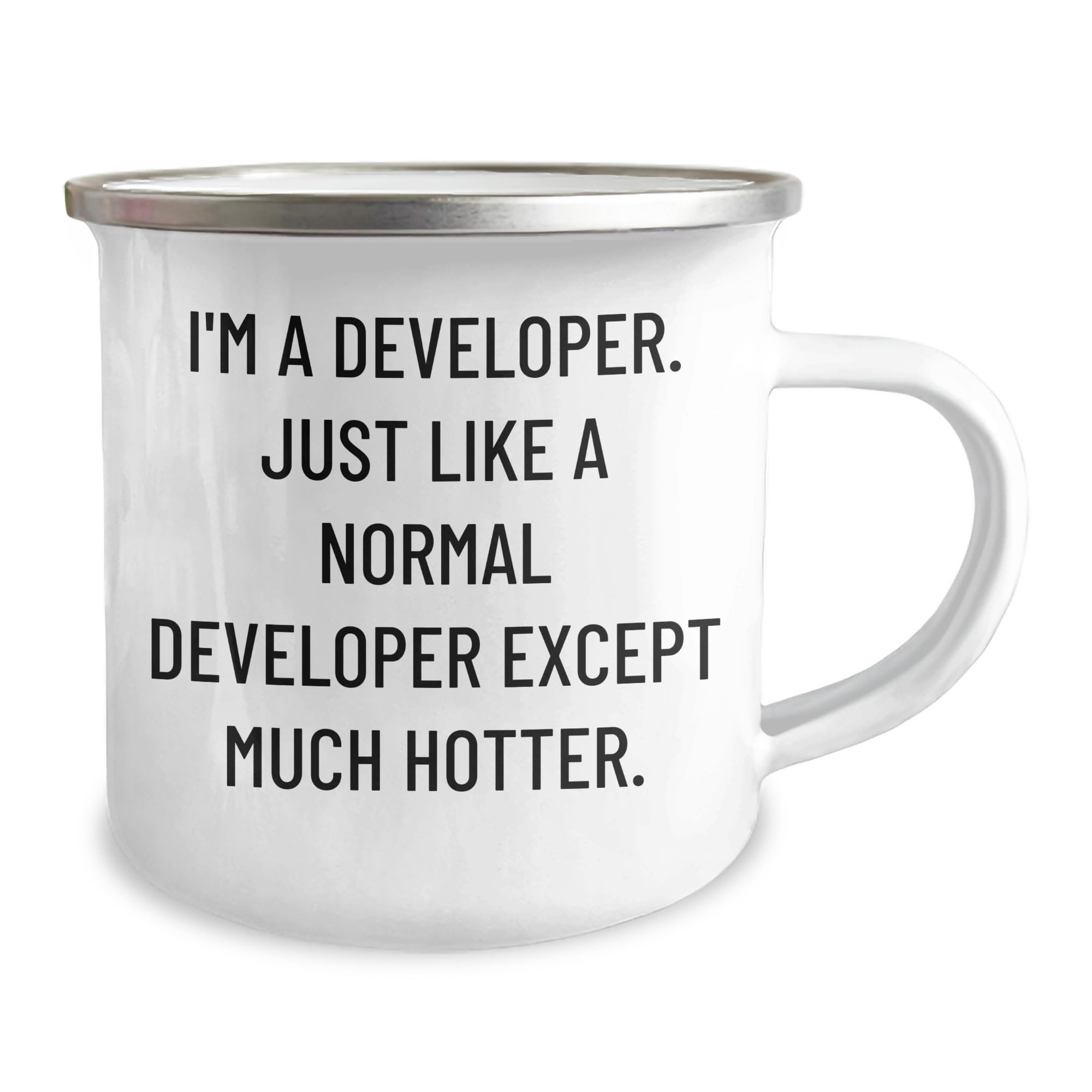 Developer Dad Gifts, I Am A Developer Dad. Just Like A Normal Dad Except Much Cooler. Stainless Steel Tumbler, 20oz or 30oz, Birthday Unique Gift