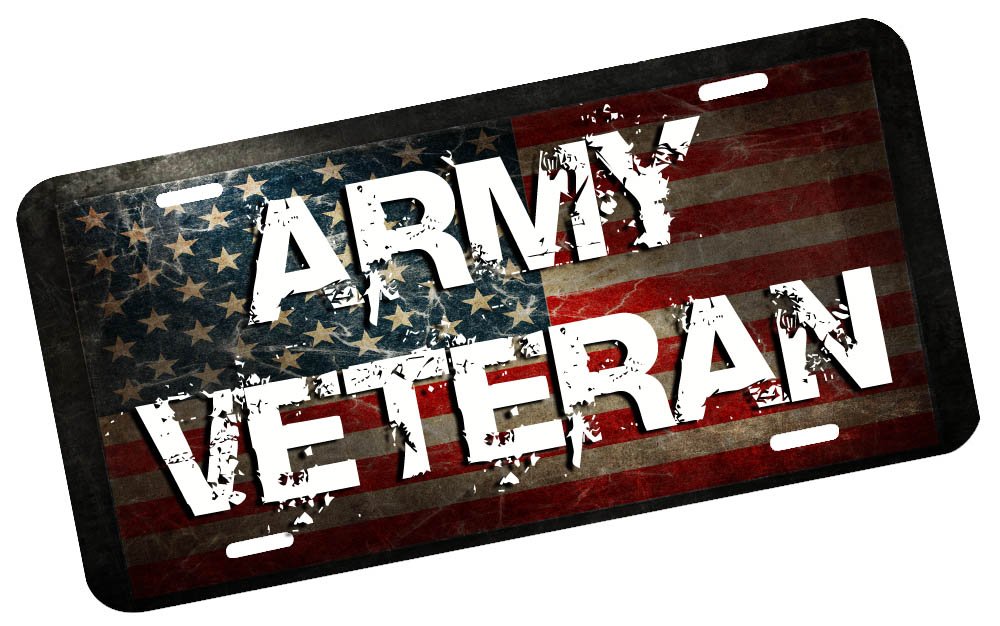 Army Veteran License Plate