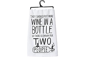 Hilarious Wine Connoisseur's Dish Towel for Humorous Home Decor: Primitives by Kathy...