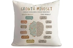 Boho Calm Down Corner Growth Mindset Quote Classroom Pillow Cover