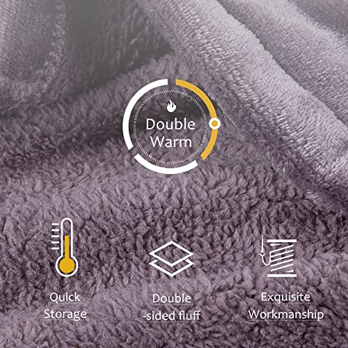 REDESS Blanket Hoodie Sweatshirt, Wearable Blanket Oversized Sherpa with Sleeves and Giant Pocket, Cozy Hoodie for Adult Kids