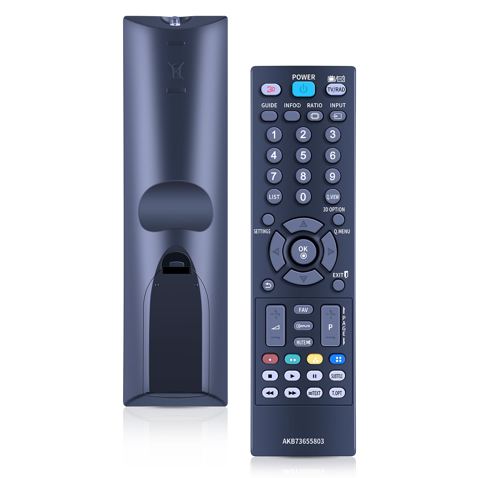 AKB73655803 Remote Control Replacement fit for LG TV 32LS5600 37LS5600 42LS5600 42CS460 32LS3500 47LS5600 42LM3400 32CS460 Sub AKB73615316 AKB73655861