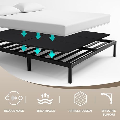 Miniatura 3 de Bunkie Board Bunkie Board de 0.394 in, tamaño matrimonial, 60 x 80 pulgadas, resistente a la humedad, soporte para sofá debajo del colchón para