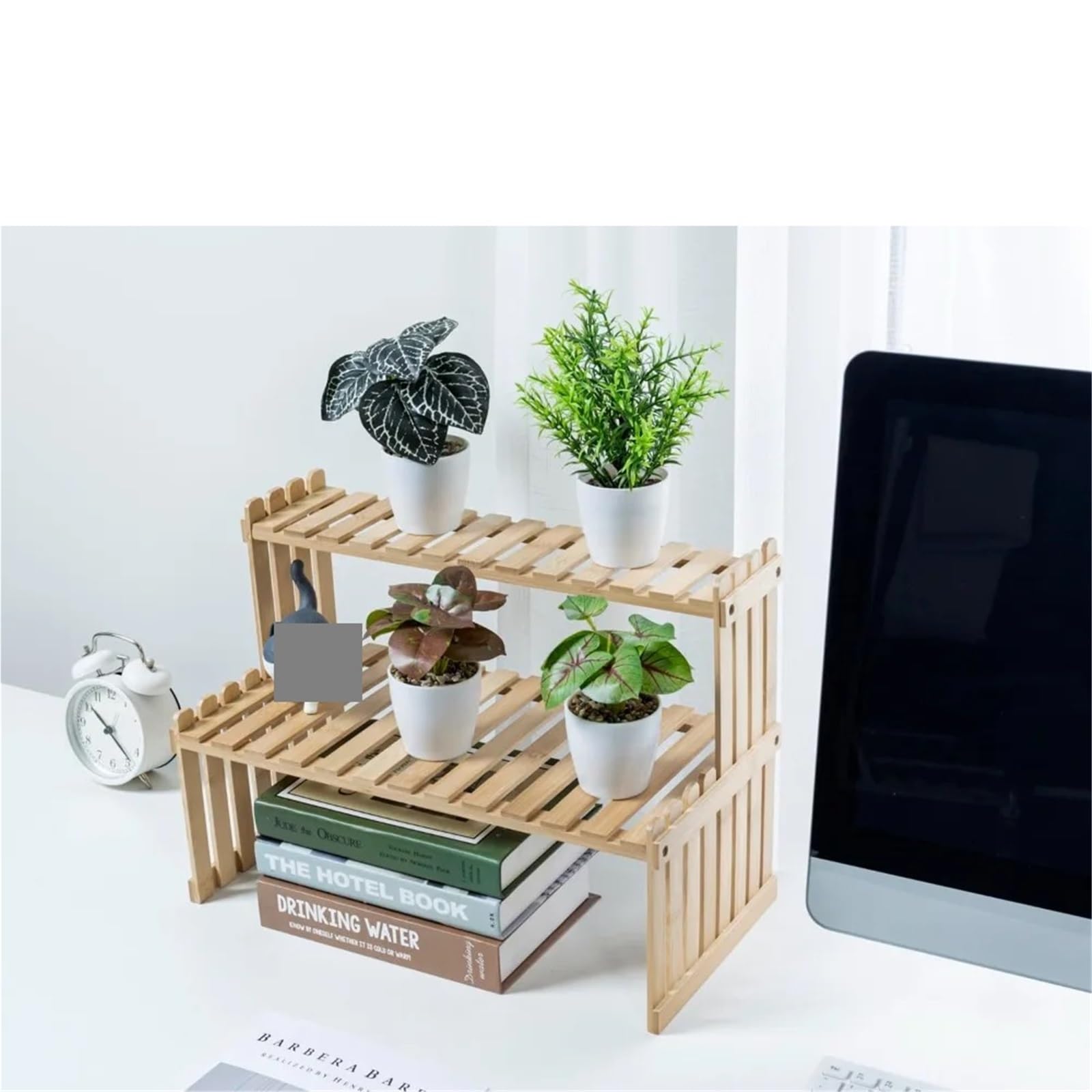 Librería De Sobremesa Estantería de escritorio for plantas de interior, estante for condimentos de cocina, estante de exhibición de escritorio, estantes de flores for balcón, mesa de té for oficina, s