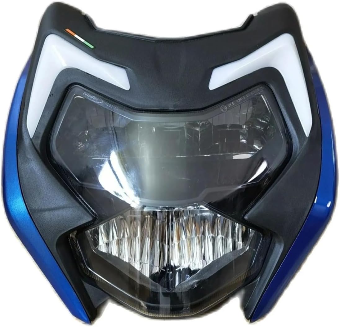 Motorcycle LED Headlight For TVS Apache RTR 160/200 4V Motorcycle Front Headlamp LED Headlights(Blue)