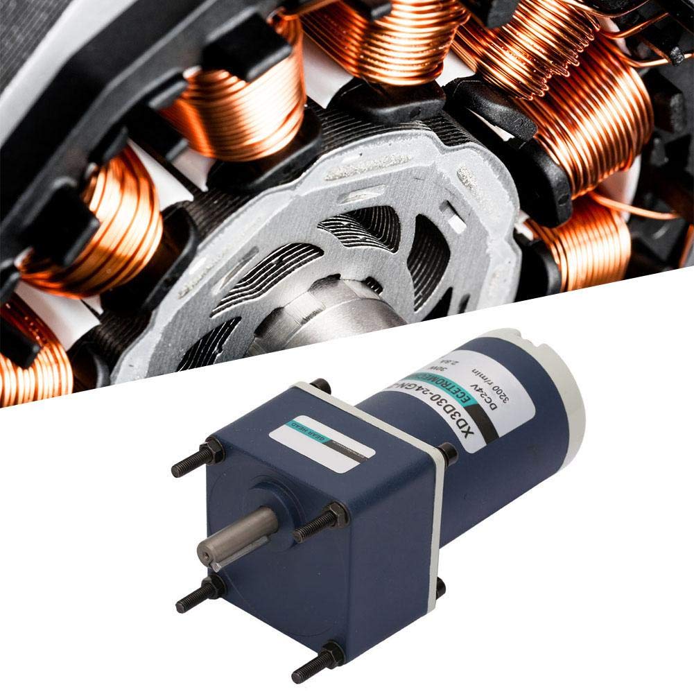 Motoriduttore a magnete permanente Motore di riduzione CC Velocità regolabile DC24V 30W XD3D30-24GN-32S(Reduction ratio 60, 50RPM)
