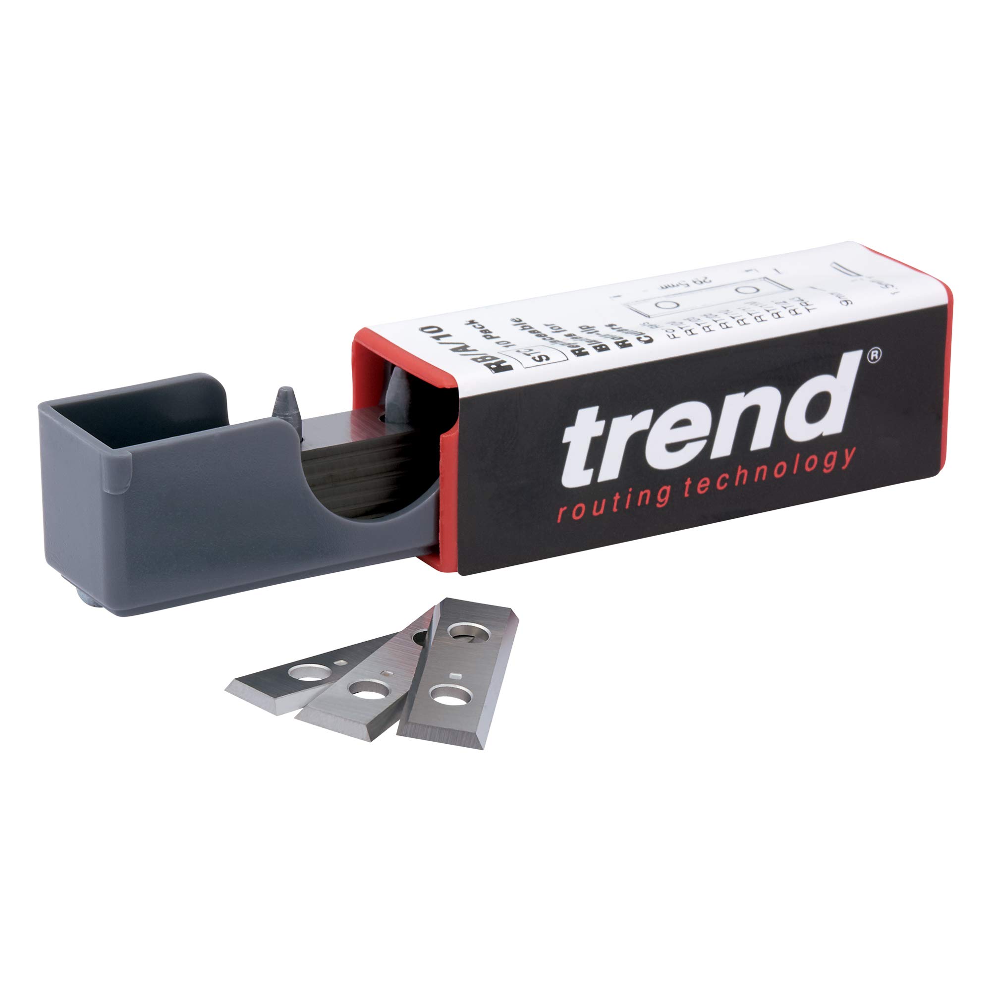 Trend Professional Rota-Tip Replacement Blades, Pack Of 10, 29.5Mm Length X 9Mm Width X 1.5Mm Thickness, Rb/A/10