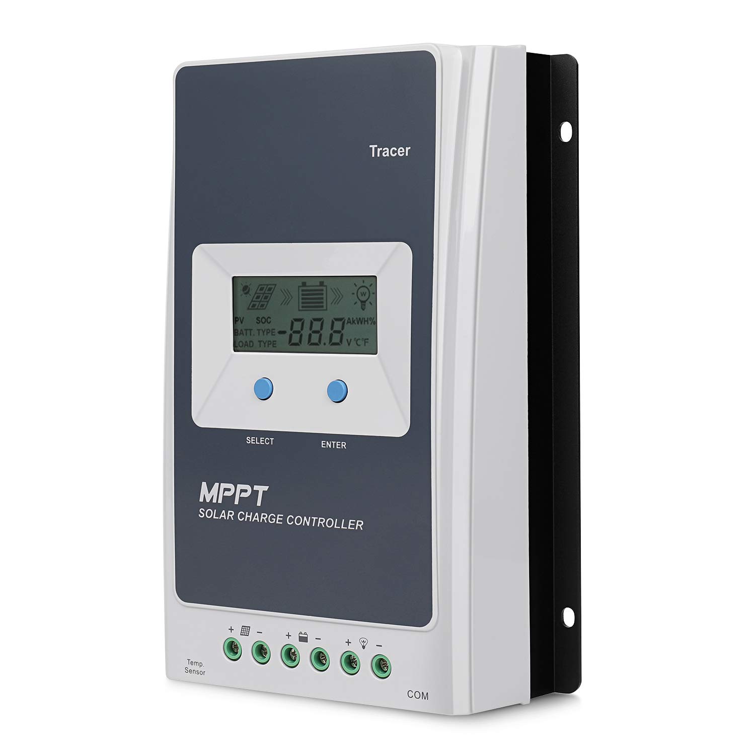 Flexzion Solar Charger Controller 30A MPPT Tracer - Solar Panel Battery Regulator Tracer 3210A 12V 2