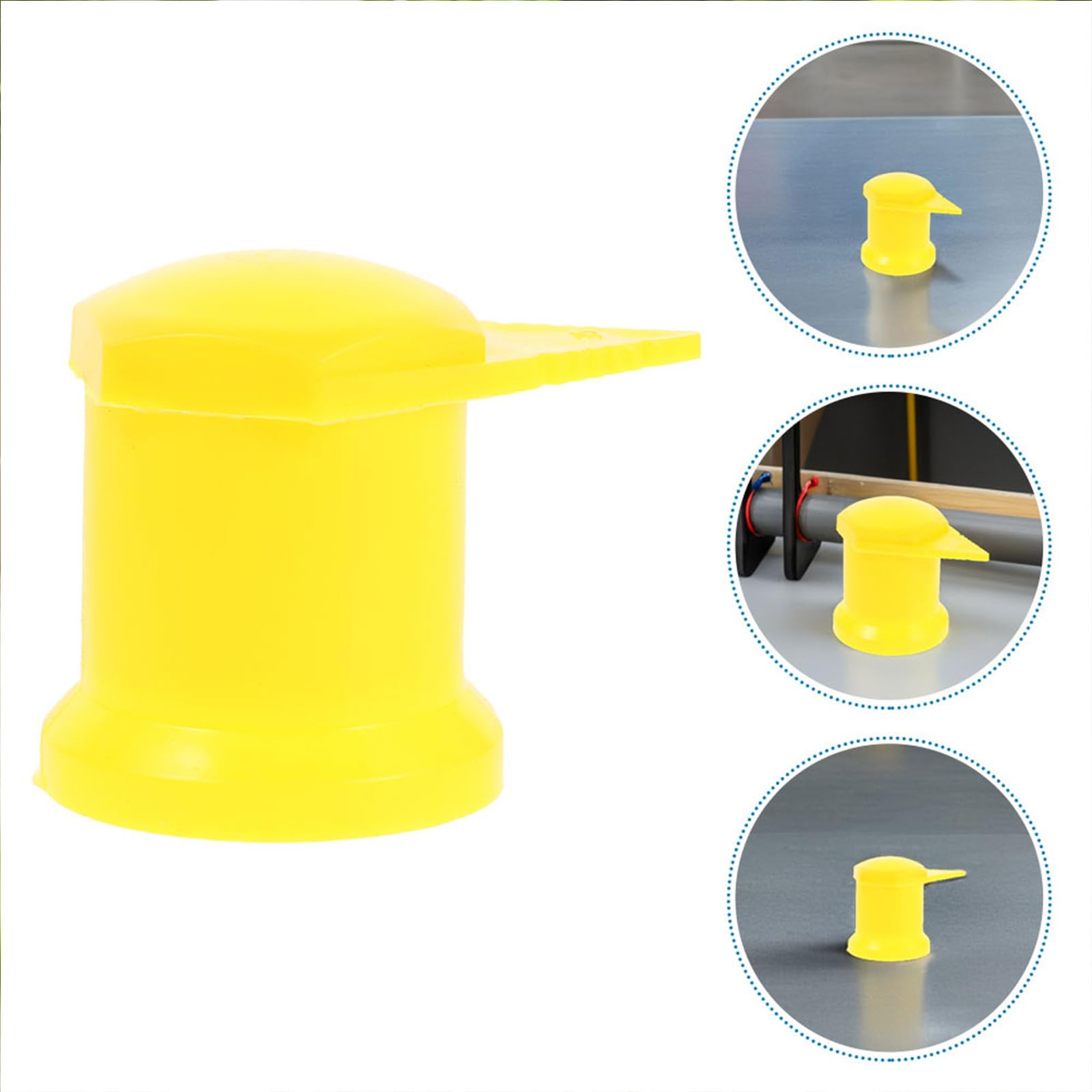 Indicateurs Écrous de Roue Surveillance de Desserrage en Plastique Jaune 33 Mm Lot de 24 pour Voitures et Conditions Météorologiques Difficiles