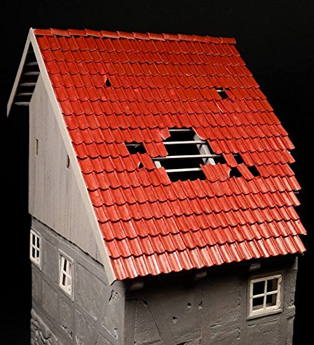 280 x Individual Miniature Roofing and Ridge Tiles Red 1:32 Scale/1:35 Scale 23086