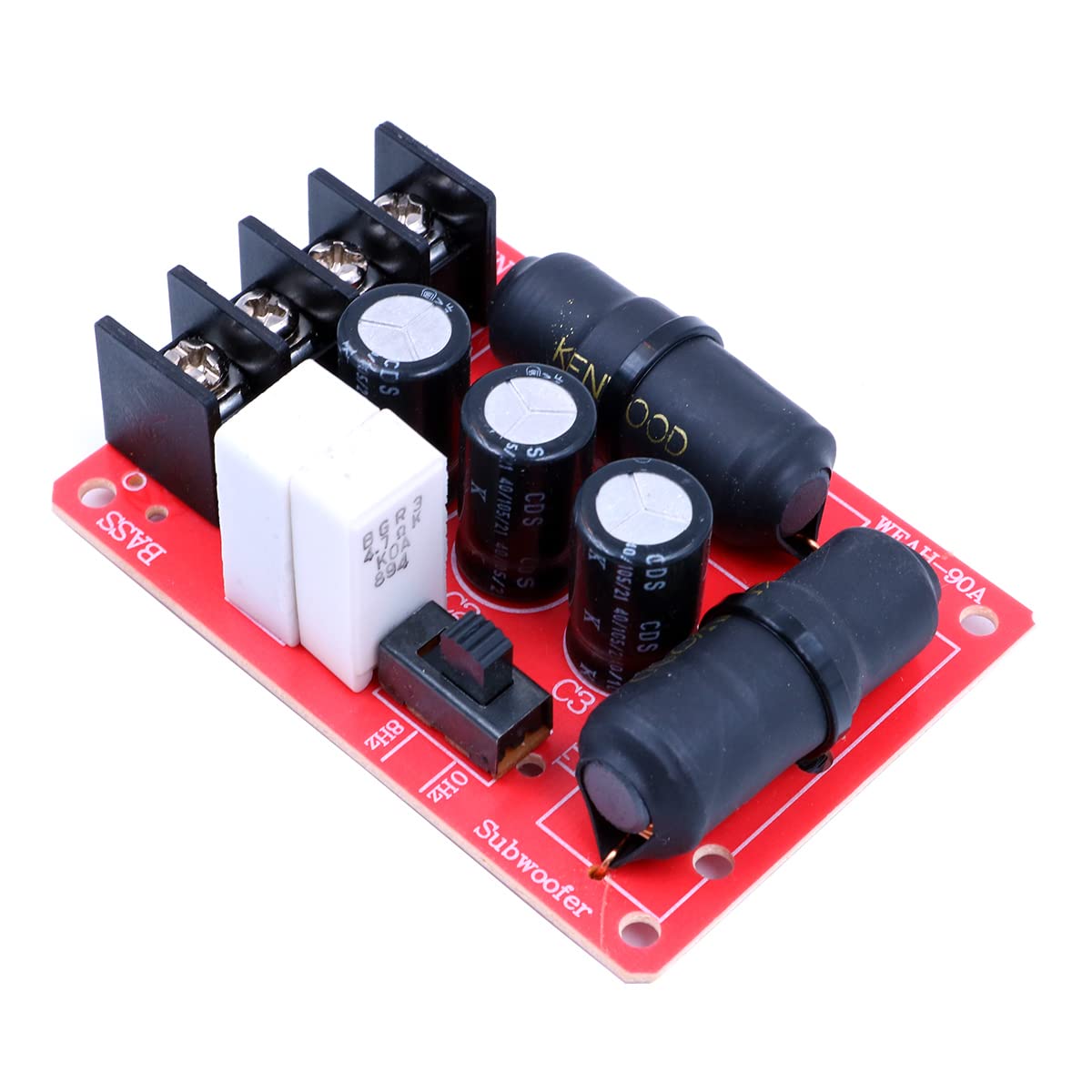 DollaTek 2Pcs 200W Audio Lautsprecher Subwoofer Crossover Solderless Bass Frequenzteiler Modul