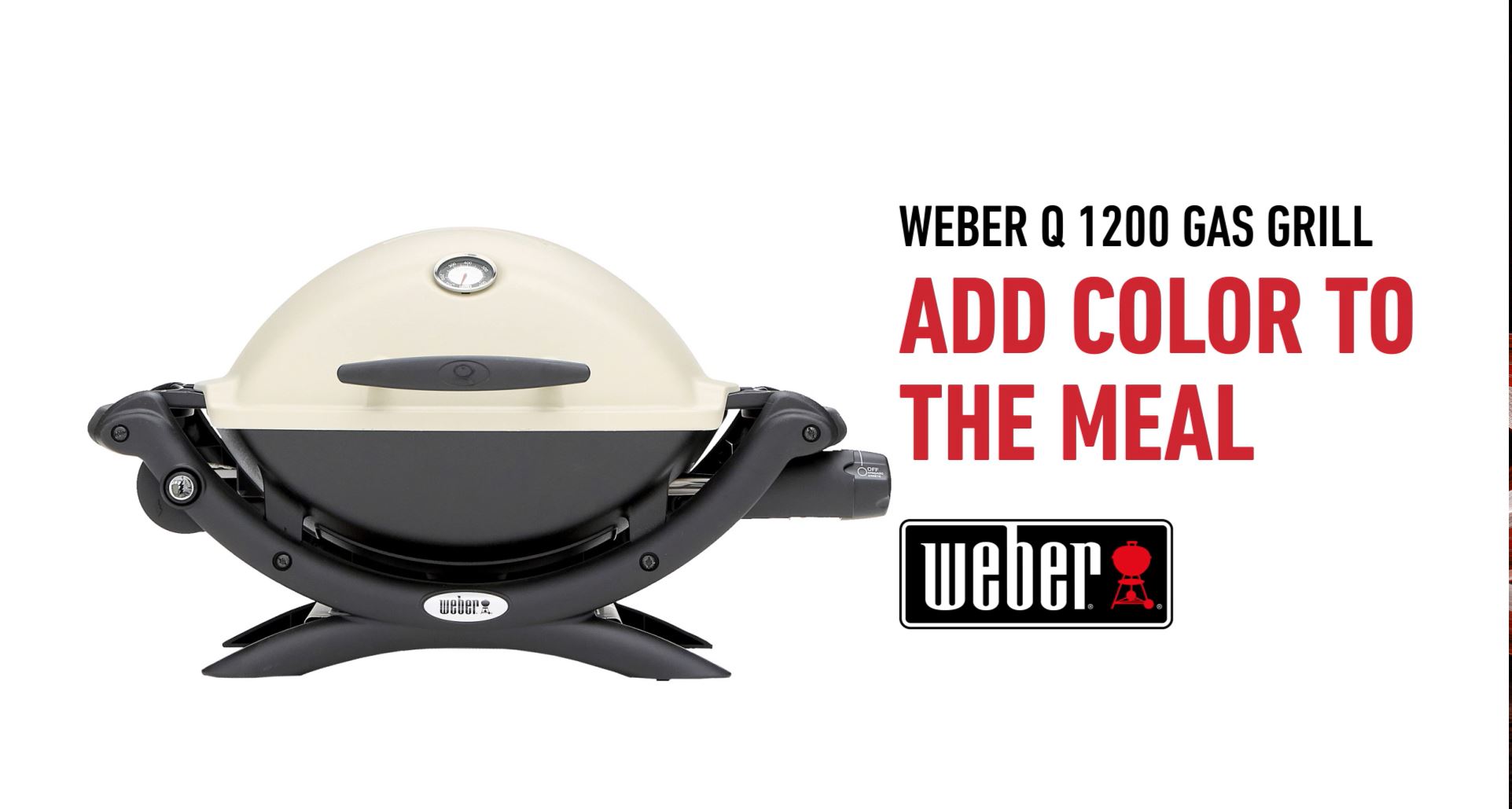 Weber Q 1200 Portable BBQ Grill, Propane Gas, Titanium
