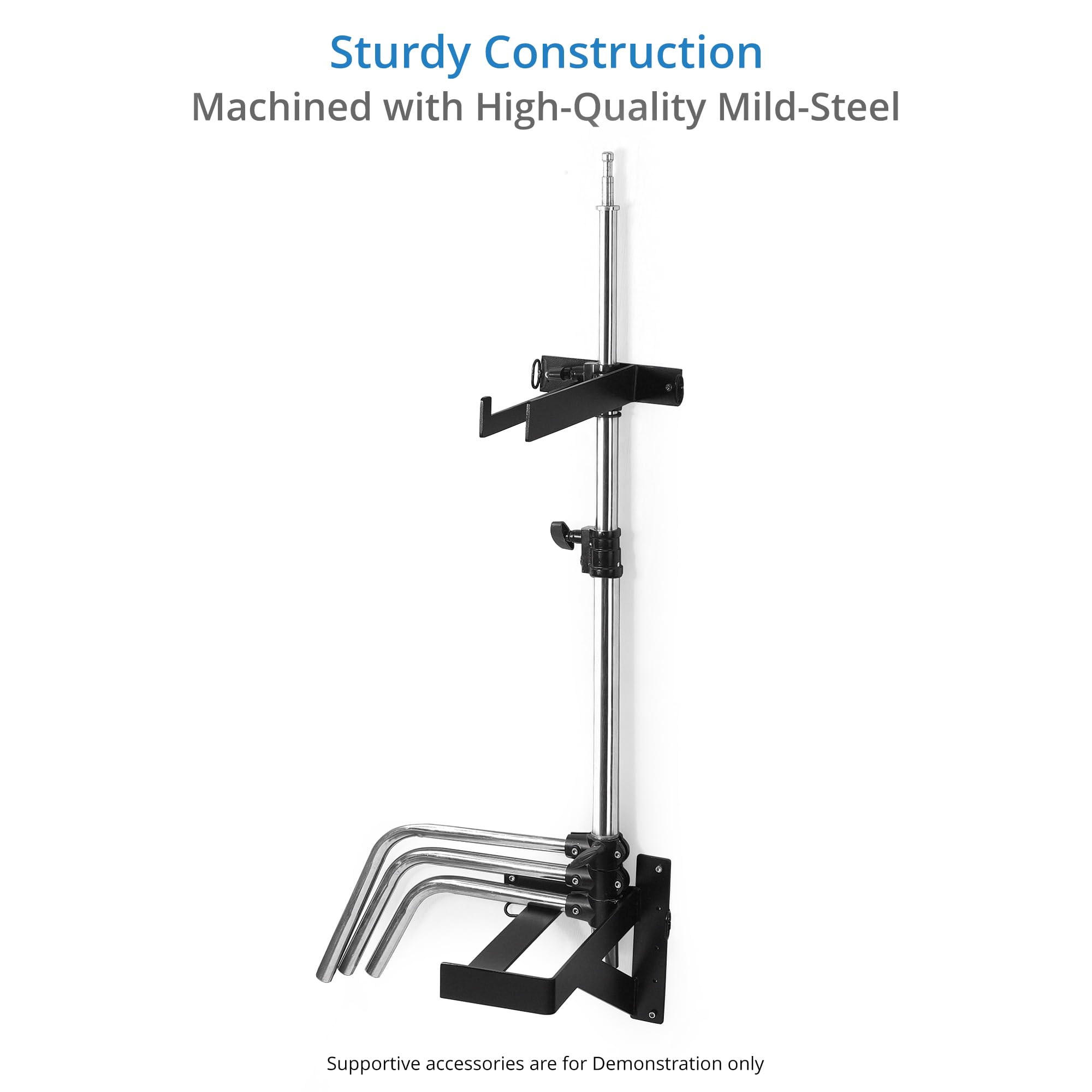 PROAIM SnapRig Wand-/Türhalterung für C-Stands I Inklusive Sockel und Top-Aufhänger I Equipment-Halterung aus hochwertigem Stahl I Tragkraft von 6 C-Stands (WR222)