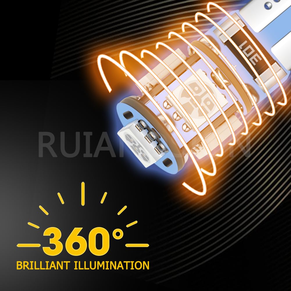 Ruiandsion Lampadina LED Blu Cuneo 501 T10 W5W Confezione 40pz, 5 SMD 5050 150 Lumen 12V DC, Luci Interne Porte Targa Posizione per Auto Furgoni Moto - Fornitura All'ingrosso Officina