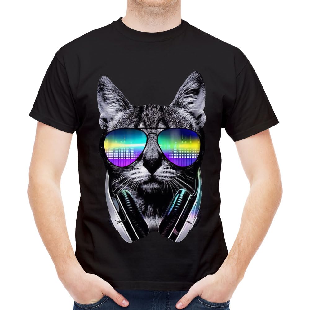 ZenzenzeMen's T Shirt Classic Tee Top Graphic Short Sleeve Cool White Tees Premium Casual Shirt