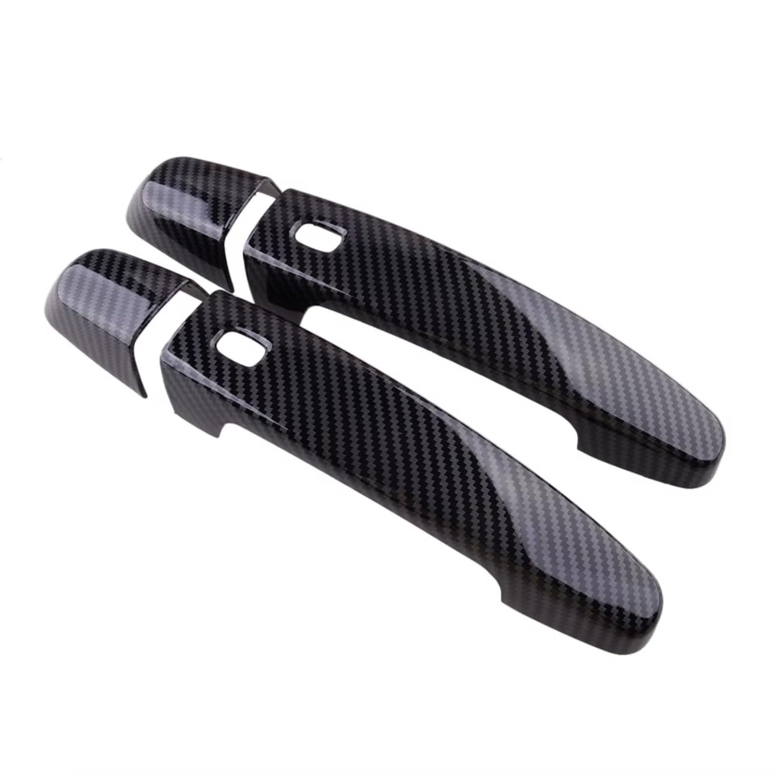 JJRFVBGT Door Handle Trim Compatible with Camaro 2016 2017 2018 2019 2020 Carbon Fiber Style Front Trim Decor Hole Car Exterior Door Handle Cover