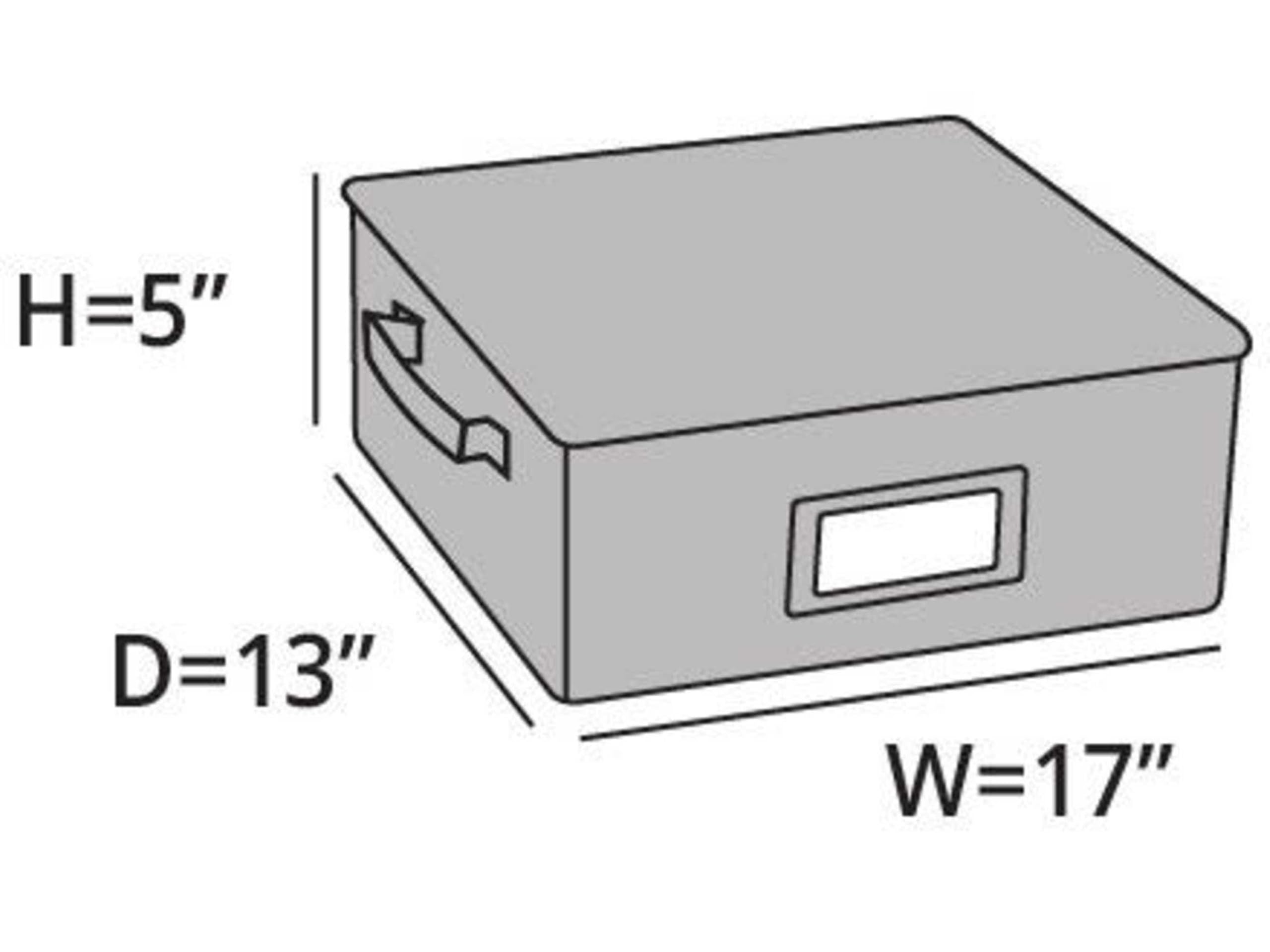 Covermates Keepsakes China Cups and Coffee Mugs Storage Box – Stackable, Reinforced Handles, China Storage, Beige Heather