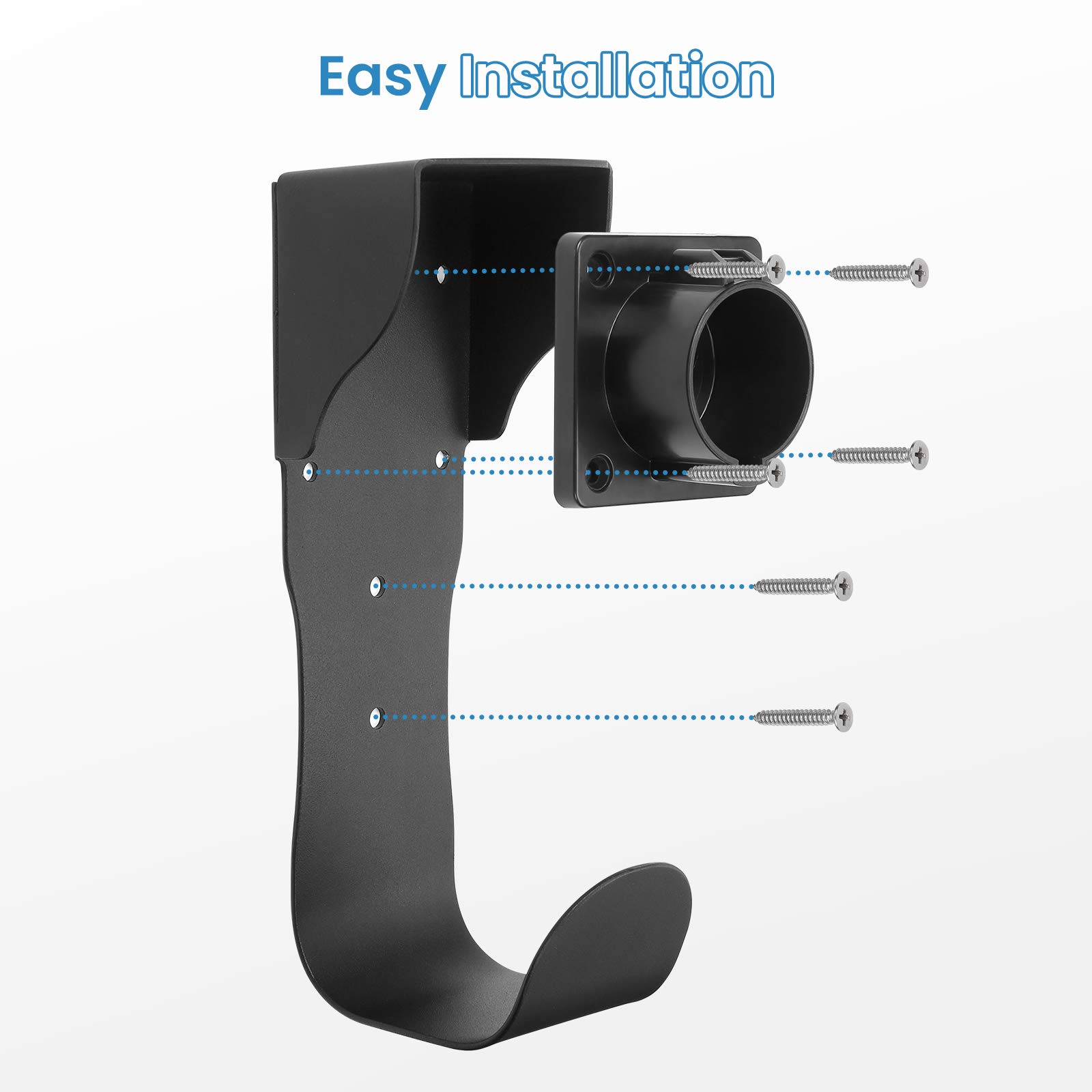 BougeRV EV Charger Holster SAE J1772 EV Charger Holder WallMount Electric Vehicle Connector