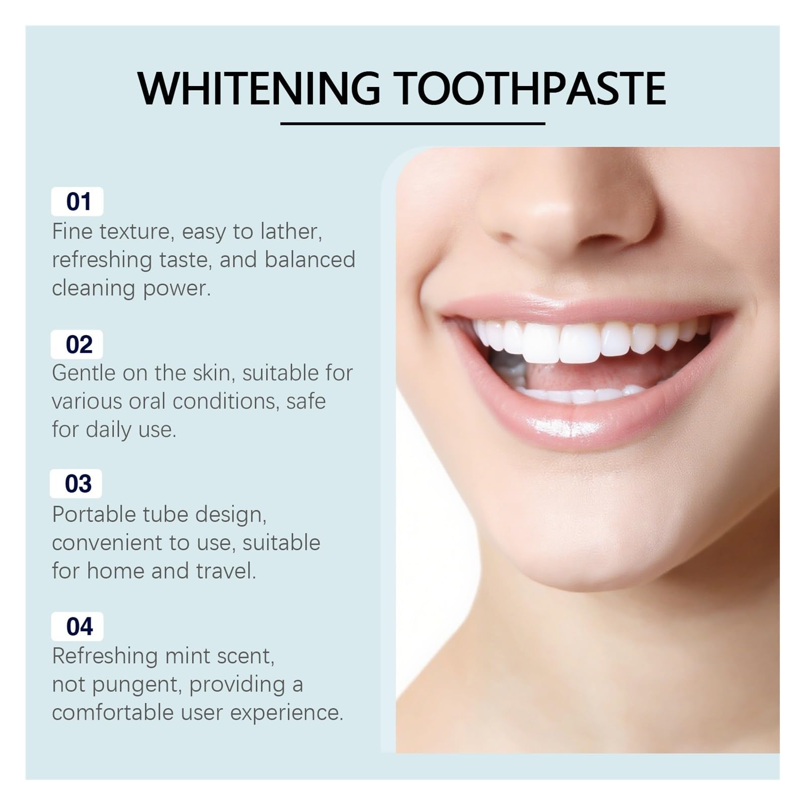 50 g de pasta dientes colágeno | Ilumina y limpia en profundidad, ideal for el cuidado diario de adultos(2pcs)