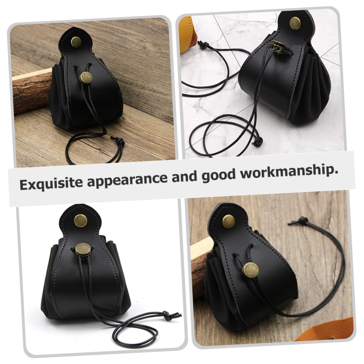 YARNOW 5 Pezzi Custodia Per Dadi Compatto Custodia Viaggio Segnale Piccolo Polvere Gioco Borsa Di Stoccaggio Dei Dadi Marsupio Sacchetto Di Perline Di Gioco Buste Vassoio Pelle