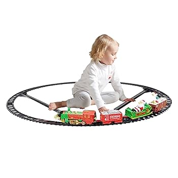 Amazon | クリスマスツリーの周りを電車で囲む - 吊り下げ 3 in