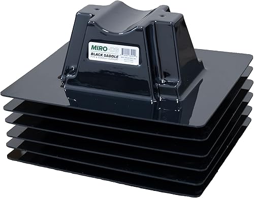 Miniatura 7 de Soporte de tubo negro para techo de sillín - Soporte de tubería fabricado en Estados Unidos para tubos de hasta 3.5 pulgadas - Probado para soportar