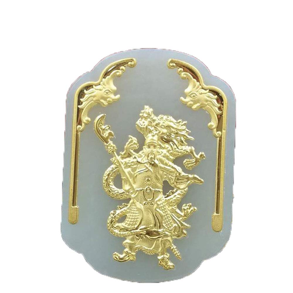 Hetian Jade GuanYu Pendant Jade GuanGong Necklace Lucky Amulet Jewelry Wholesale Chinese Fine Jewelry