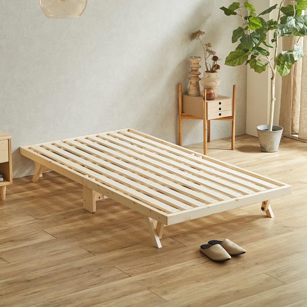 Amazon｜ネルコンシェルジュ バノン 折りたたみベッド すのこベッド