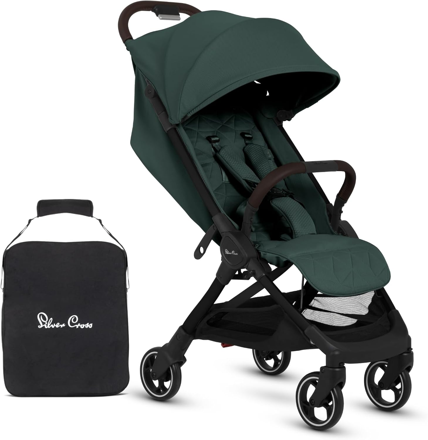 Silver Cross Clic compact lightweight travel stroller folded