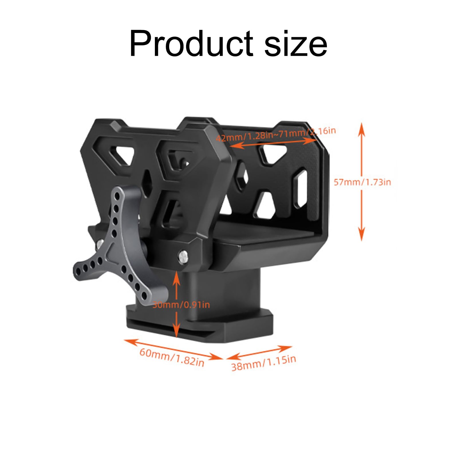 Lega di alluminio Resto Selle Treppiede Resto Morse Mount Morsetti Adattatore Esterno Con 3/8 Pollice Thread