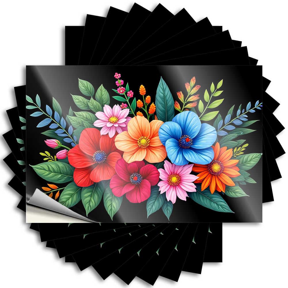 Fzfn Colour Camper Van Accessories Math Saying - Colorful Floral Bouquet Design Bumper Waterproof Vinyl Sticker(8X12cm)