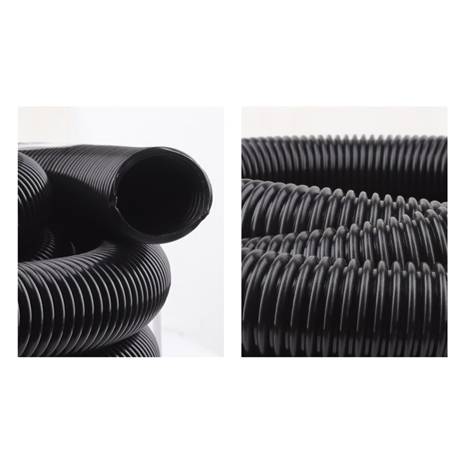 Vacuum Cleaner Thread Hose Straws Inner 38mm Outer 45mm Soft Pipes Bellows Vacuum Tube Soft Pipe Vacuum Cleaners Accessories(Black-8 m)