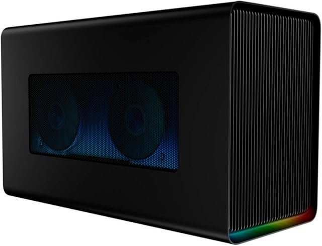 Razer Core X Chroma: Thunderbolt 3 External Graphics Enclosure (eGPU) for Windows 10 and Mac with RGB Chroma Lighting