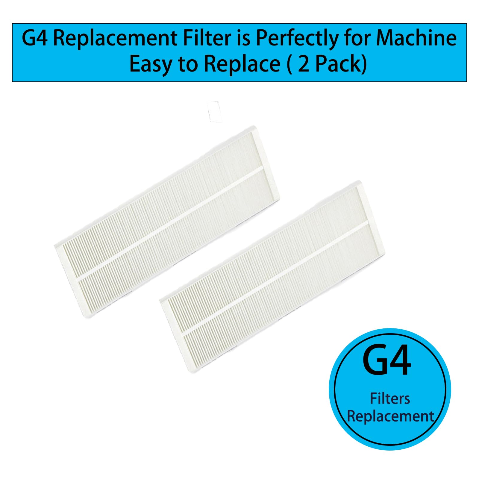 2er G4 Ersatzfilter für Zehnder Comfoair Q350/ Q450/ Q600 Lüftungsgeräte | Enthalten 2 Stück G4 (Aufnahme) Filter