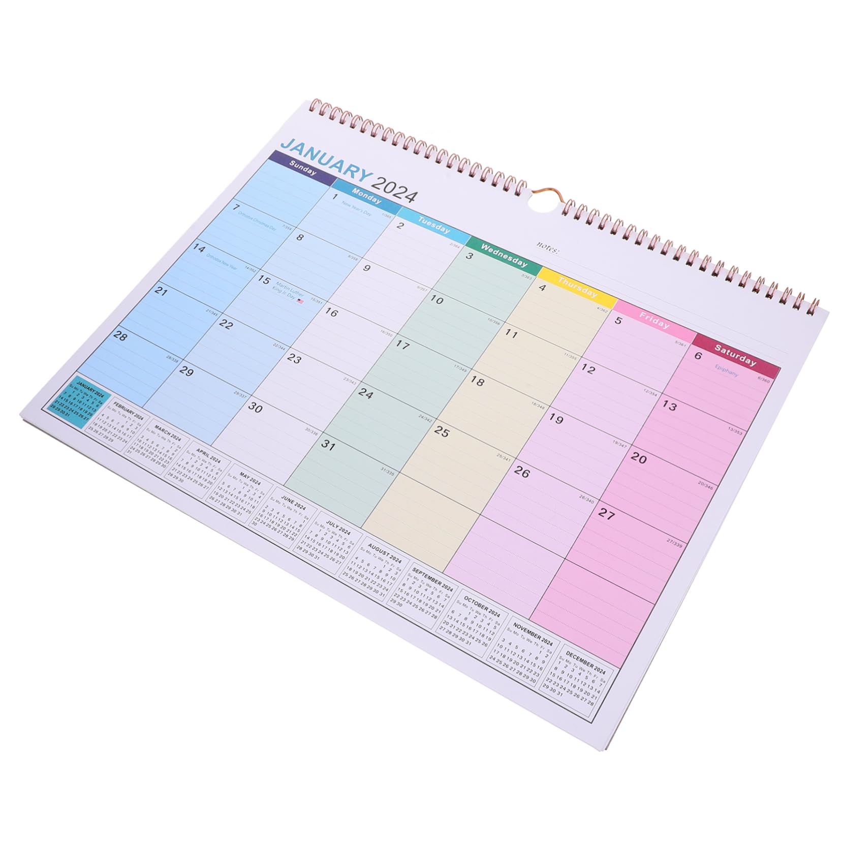 Lurrose 3stücke Monatlicher Wandkalender Englischer Tageskalender Für Schule Büro Und Zuhause Praktischer Terminplaner Stilvolles Design Für Organisation Und Planung