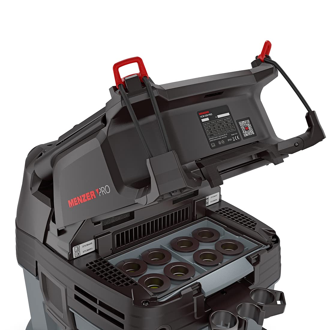 MENZER Aspiratore Industriale di Sicurezza VCM 530 PRO Wood, Classe di Polvere M, 30 L.