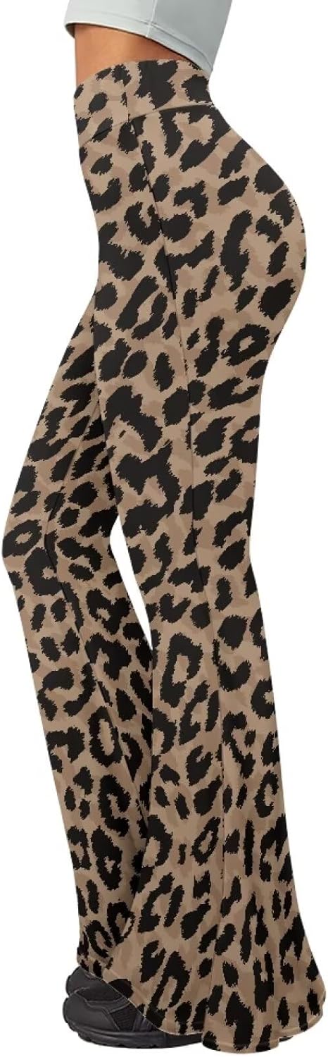 Womens Yoga Pants High Waisted Flare Leggings with Tummy Control Bell Bottom Pants