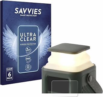 savvies Screen Protector compatible with Anker 548 Powerbank PowerCore Reserve 192Wh Protection Film Clear 6-Pack